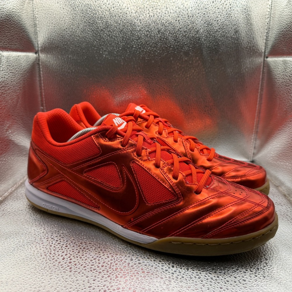 Size 12 Nike Gato LV8 Metallic Light Crimson Mens Lace-Up Sneakers IB3566-600